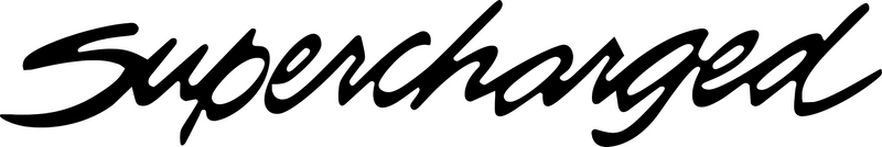 Fiero Supercharged Vinyl Decal