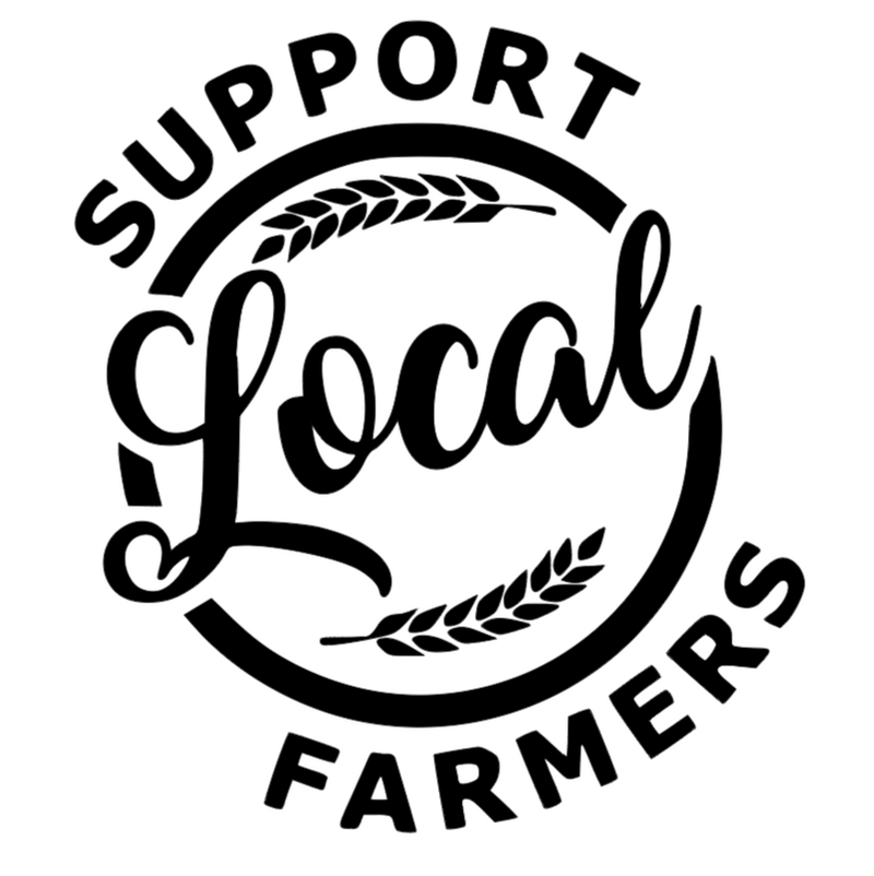 Support Local Farmers Vinyl Decal