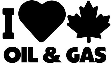 I Love Canadian Oil And Gas Vinyl Decal