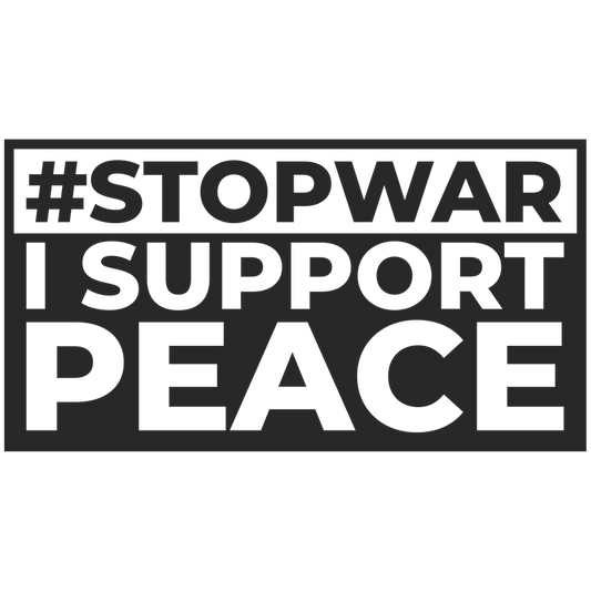 Stop War I Support Peace Vinyl Decal